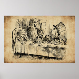 A Mad Tea-Party (1865) av John Tenniel Poster