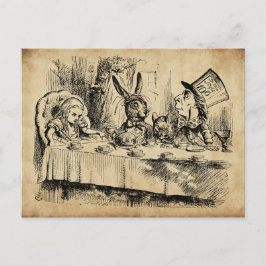 A Mad Tea-Party (1865) av John Tenniel Vykort
