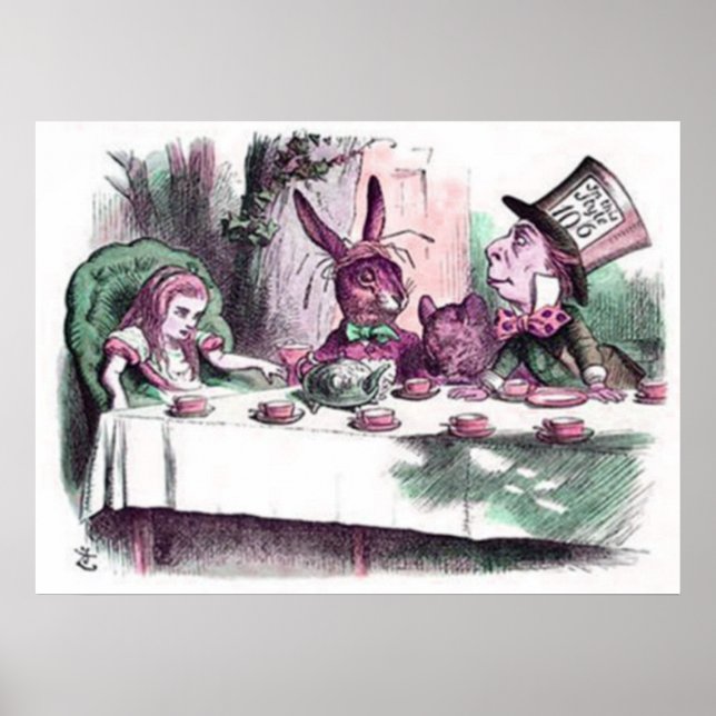 A Mad Tea Party Pastels Poster (Framsidan)