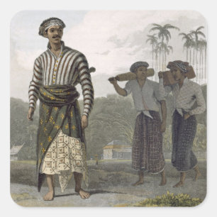 A Madurese of the Rank of Mantu, plate 7 from Vol Fyrkantigt Klistermärke