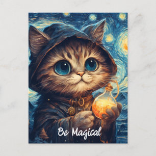 A Magic Cat av Van Gogh Vykort