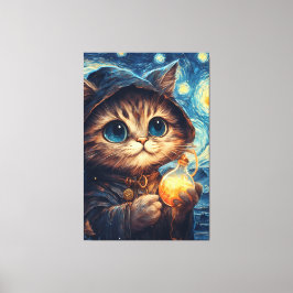 A Magic Cat Canvastryck