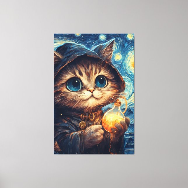 A Magic Cat Canvastryck (Framsida)