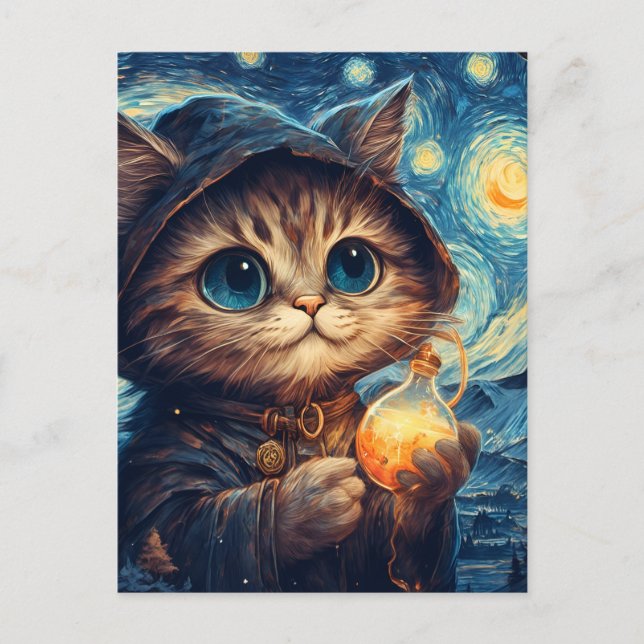 A Magic Cat Vykort (Framsida)