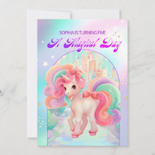 A Magic Day Unicorn Inbjudningar