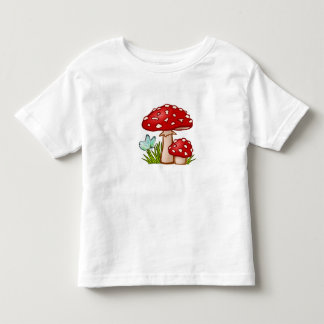 A Magic Mushroom Mönster T Shirt
