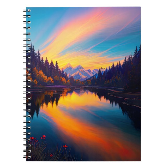 A Magic Sunset Painting (Magiska solnedgången) som Anteckningsbok (Framsidan)