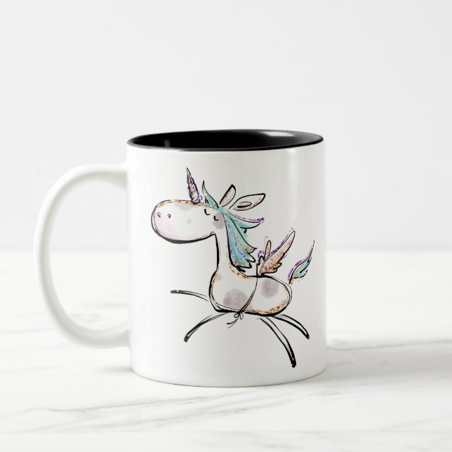 A Magic Unicorn Två-Tonad Mugg (Vänster)