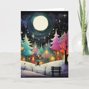 A Magic Winter's Natt Helgkort
