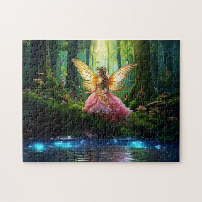 A magical fairy woodland forest  pussel (Horisontell)