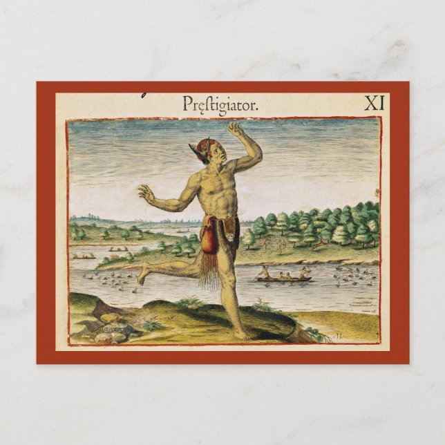 A Magician från Virginia Vykort (Framsida)