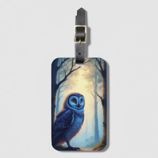 A Majestic Owl perched gracefully  Bagagebricka