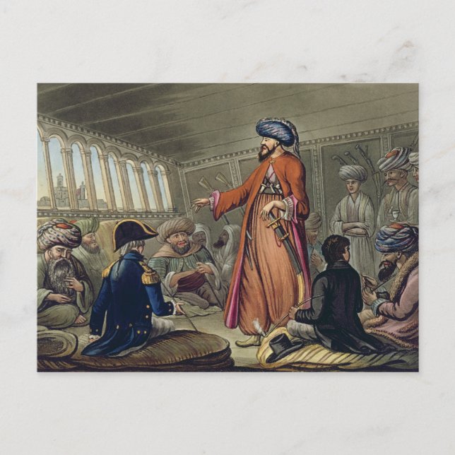A Mameluke Deliving a Message from Mourad Bey, e Vykort (Framsida)
