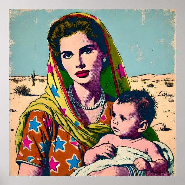 A mamma i öknen poster (Framsidan)