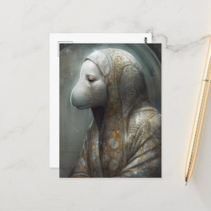 A Manatee in Robes Vykort