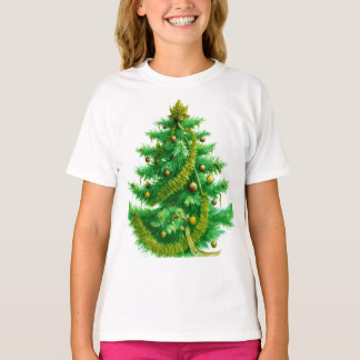 A Mandelbrot Christas Tree With Red & Green Bulbs T Shirt