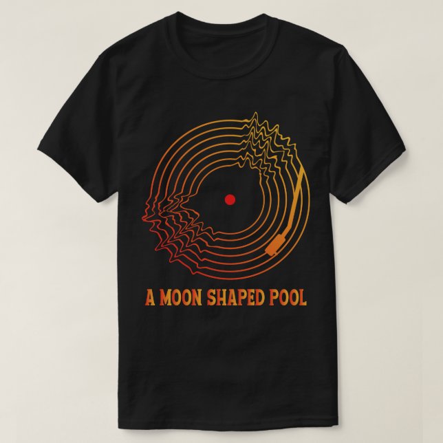 A MÅNE, SKRÄNKT BASSÄNG RADIOHEAD 4 T SHIRT (Design framsida)