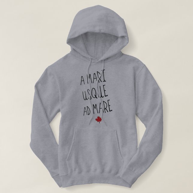 A Mari Usque Ad Mare, Canadian Motto, Kanada Tee Shirt (Design framsida)