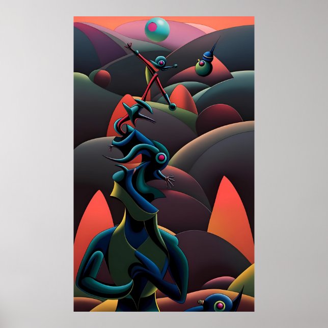A Martini Lands on the Planet of Olife - Ken Gage Poster (Framsidan)