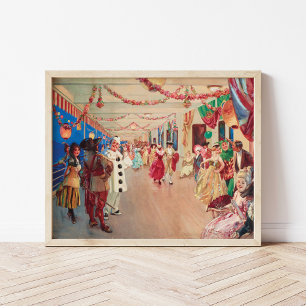 A Mask Boll på en Frakt   Victor Gabriel Gilbert Poster