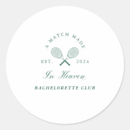 A Match Made in Heaven Bachelorette Runt Klistermärke