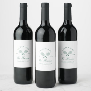 A Match Made in Heaven Bachelorette Vinflaska Etikett