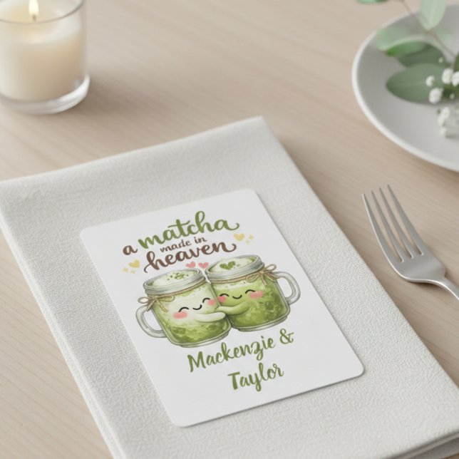 A Matcha Made in Heaven Cute Funny Pun Casinokort (A Matcha Made in Heaven Cute Funny Pun Poker Cards
by Ricaso. Ideal for wedding favors)
