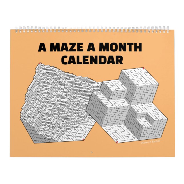 A Maze en månad Kalender (Omslag)