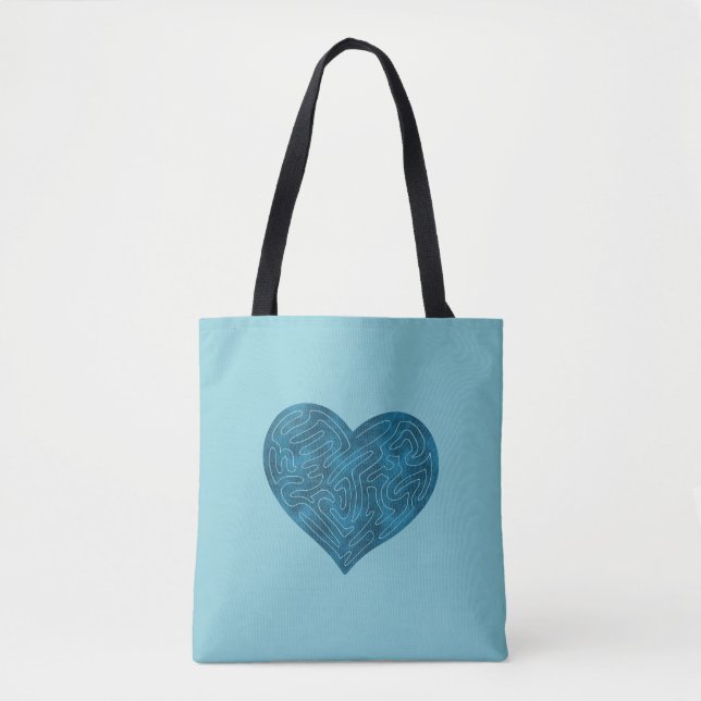 A-MAZE HEART (TEAL) TYGKASSE (Framsida)