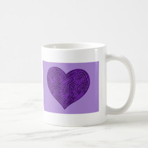 A-MAZE-HJÄRTA (LILA) KAFFEMUGG
