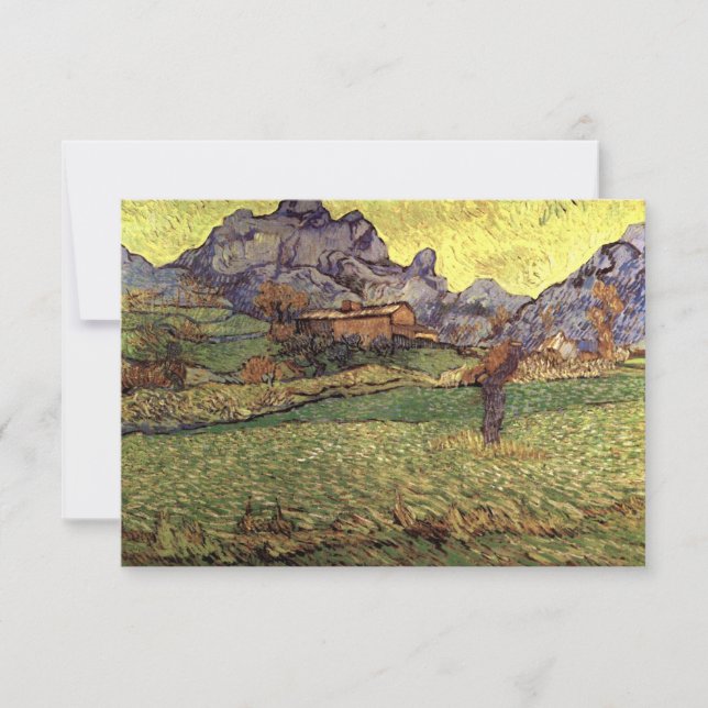 A Meadow in the Mountians - Van Gogh Tack Kort (Framsida)