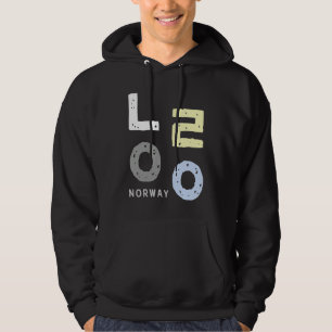 A med ordet Norge skrivet med koreanska konsonant Hoodie