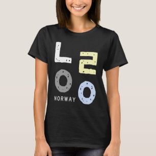 A med ordet Norge skrivet med koreanska konsonant T Shirt