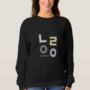 A med ordet Norge skrivet med koreanska konsonante T Shirt