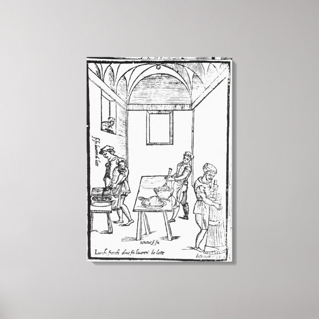 A Medieval Kitchen Canvastryck (Framsida)