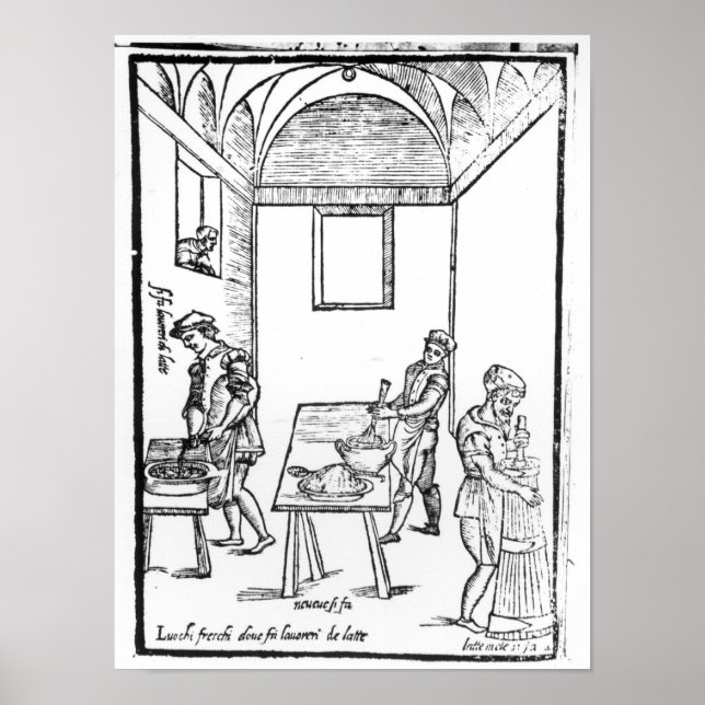 A Medieval Kitchen Poster (Framsidan)