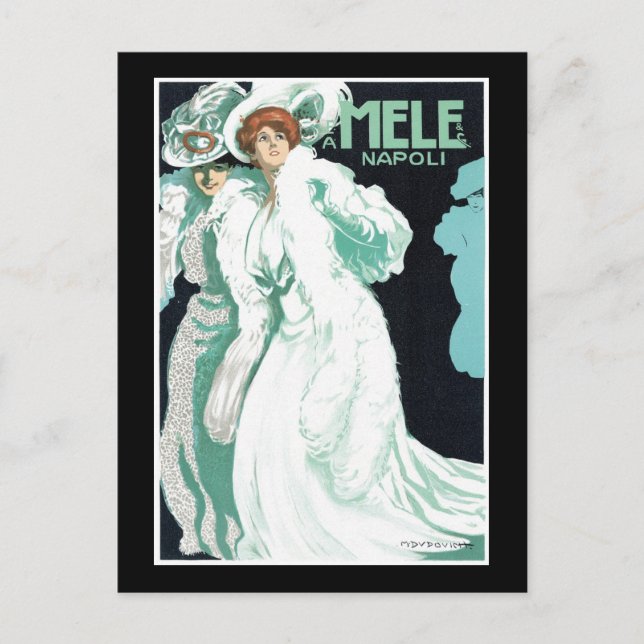 A. Mele & Co. Italienska Mode Vykort (Framsida)