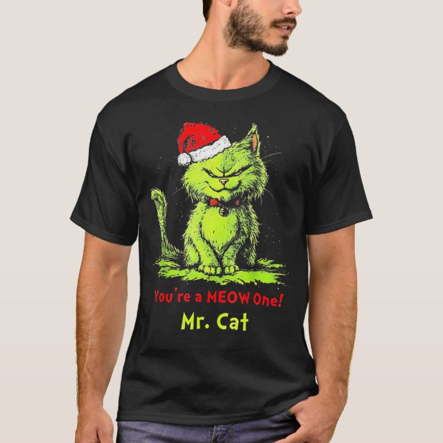 A Meow One Cat 206 T Shirt (Framsida)