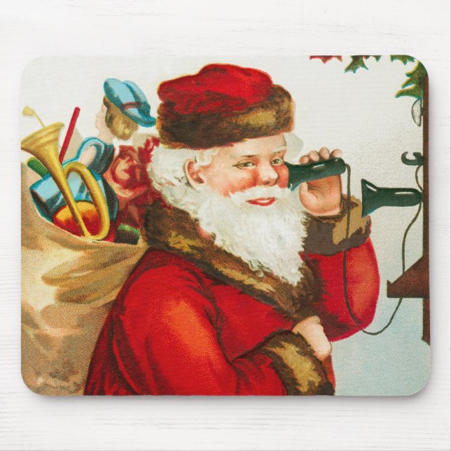 A Merry Christmas Santa Claus by Ellen Clapsaddle Musmatta (Framsidan)