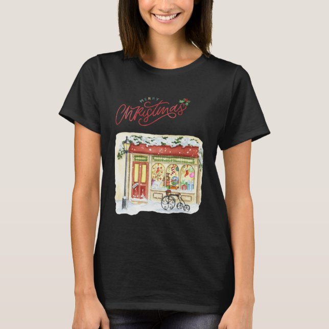 A Merry Christmas Shop T Shirt (Framsida)