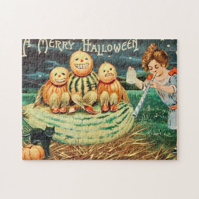 A Merry Halloween Pussel (Horisontell)