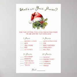 A Merry Little Baby Shower Baby Shower Game Poster