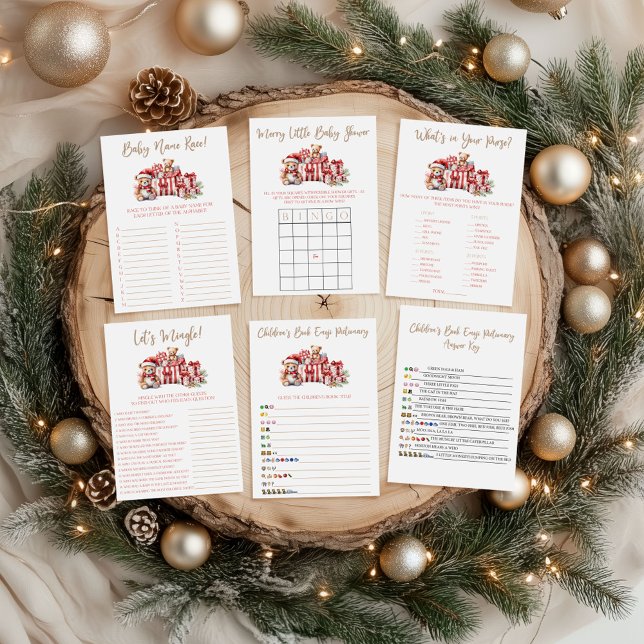A Merry Little Baby Shower Baby Shower Game Poster (Skapare uppladdad)
