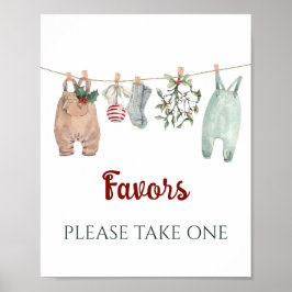 A Merry Little Christmas Clothes Favors Poster