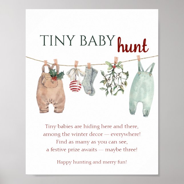 A Merry Little Christmas Clothes TINY BABY hunt Poster (Framsidan)