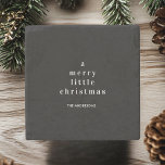 "A Merry Little jul Black and White Stenunderlägg<br><div class="desc">"Lägg till lite elegans i din helgdag-décor med det här Underlägg av en liten, svart och vit, minimalistisk sten. Med en enkel, men ändå snyggt svart och vit utformning är denna underlägg perfekt för moderna och minimalistiska utrymmen. Perfekt för helgdag sammankomster, det är en tankfull och chic gåva eller ett...</div>