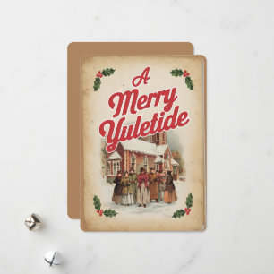 A Merry Yuletide Hälsning Julkort
