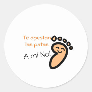 A mi no me apestan las Patas Runt Klistermärke