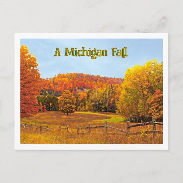 A Michigan Fall Vykort (Framsida)