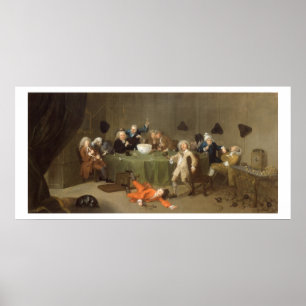 A Midnight Modern Conversation, 1732 (olja på burk Poster